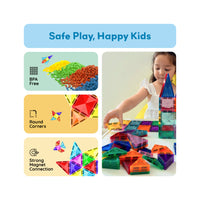 PicassoTiles Travel Size Rocket Magnetic Playset