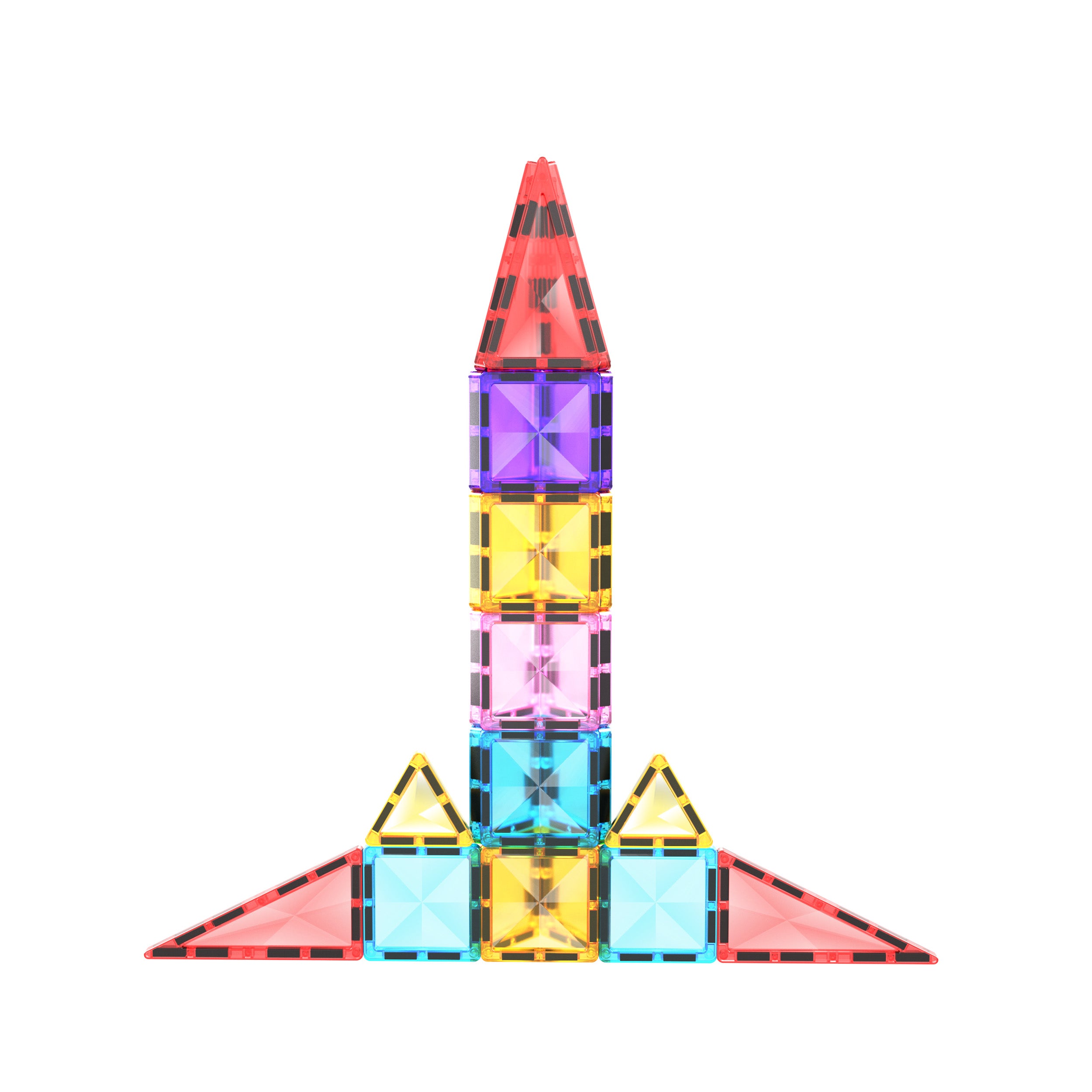PicassoTiles Travel Size Rocket Magnetic Playset