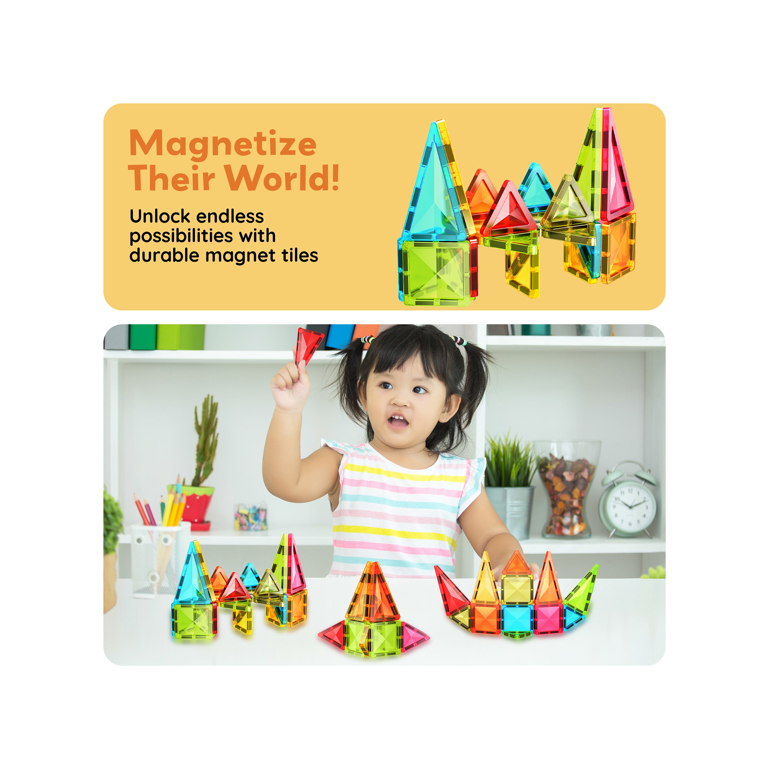 PicassoTiles Mini Diamond Series 36pc Travel Set