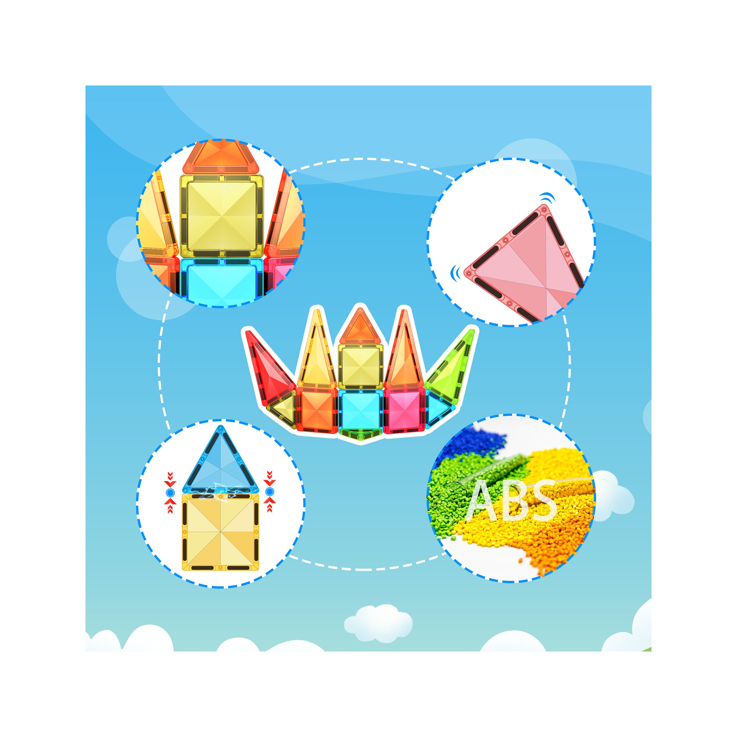 PicassoTiles Mini Diamond Series 36pc Travel Set