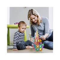 PicassoTiles 60 Piece Magnetic Building Set - Travel Sized