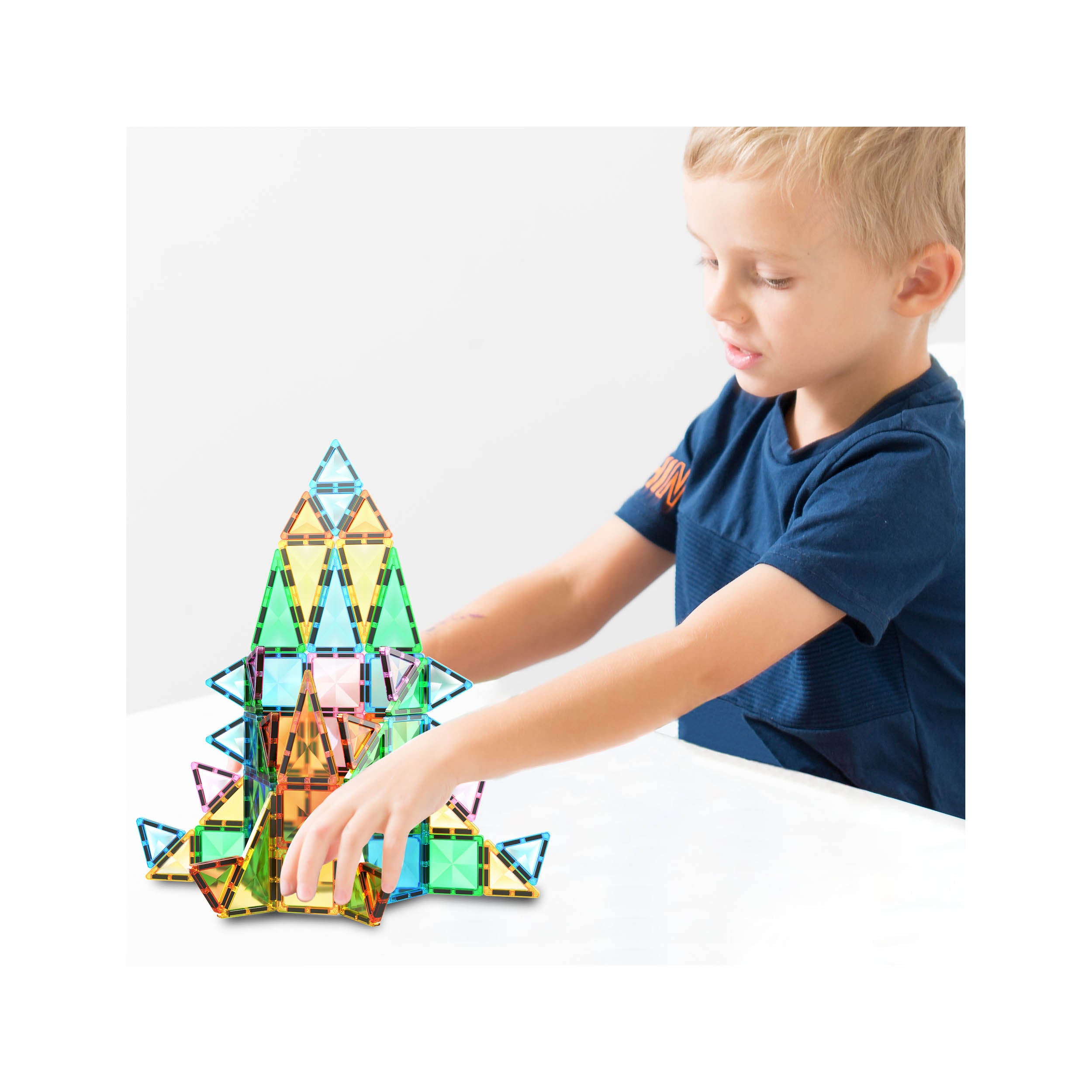 PicassoTiles 60 Piece Magnetic Building Set - Travel Sized