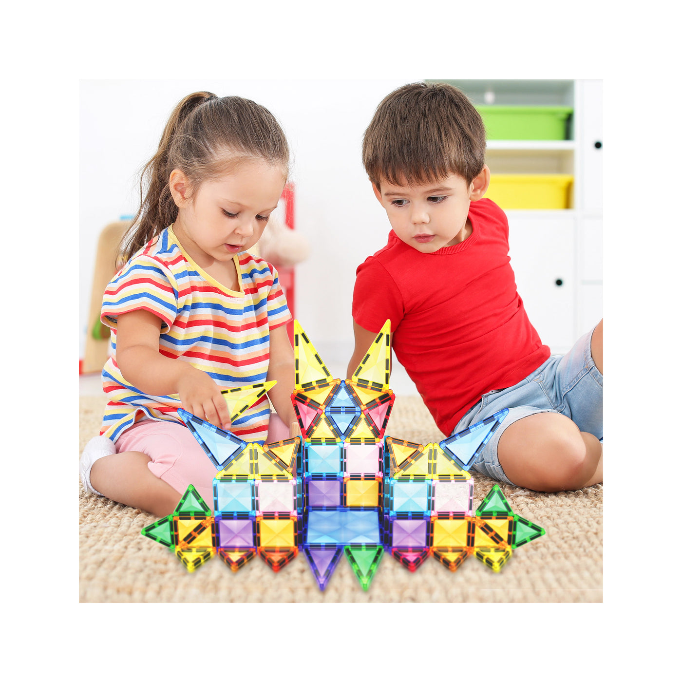 PicassoTiles Mini Diamond 61pc Travel Set