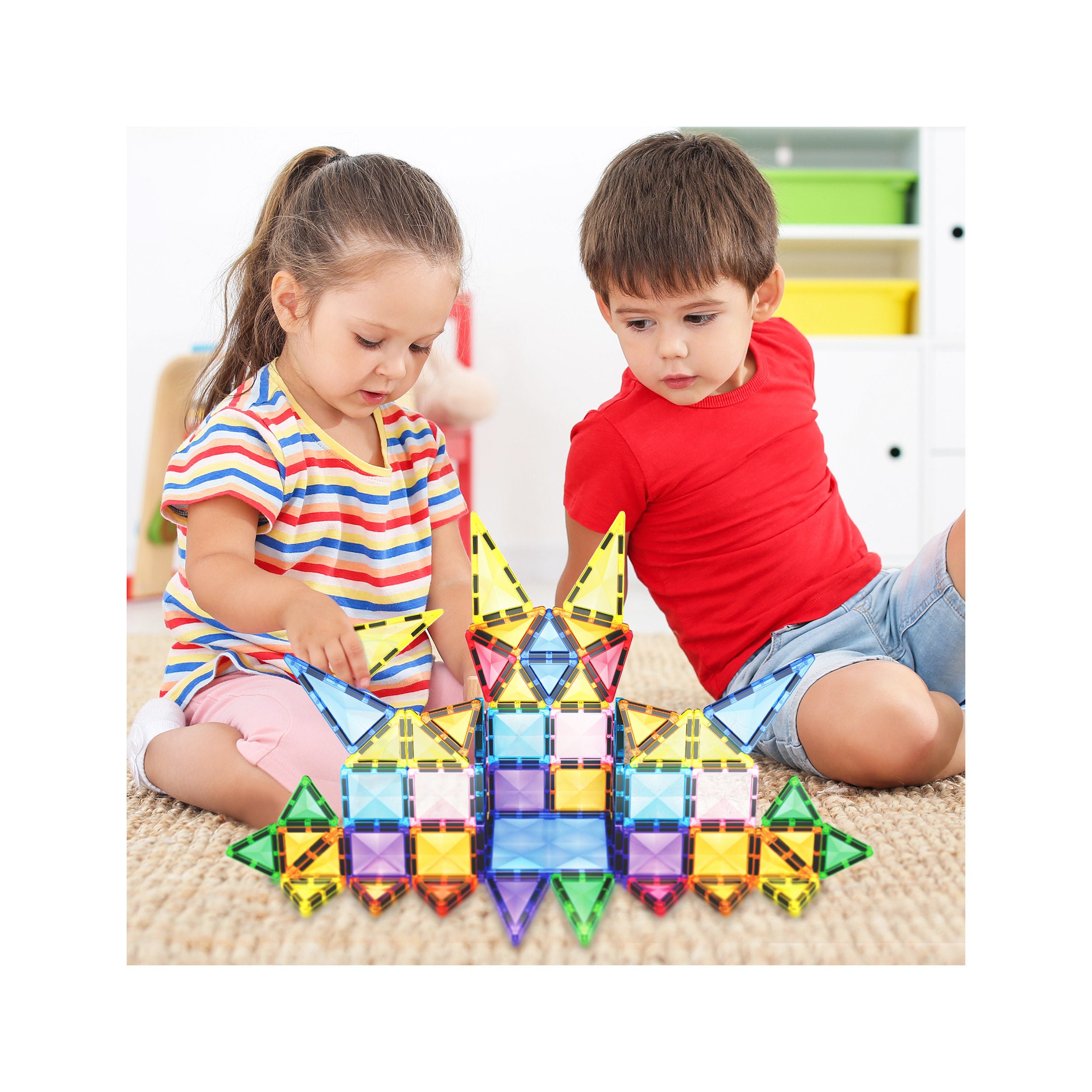 PicassoTiles Mini Diamond 61pc Travel Set