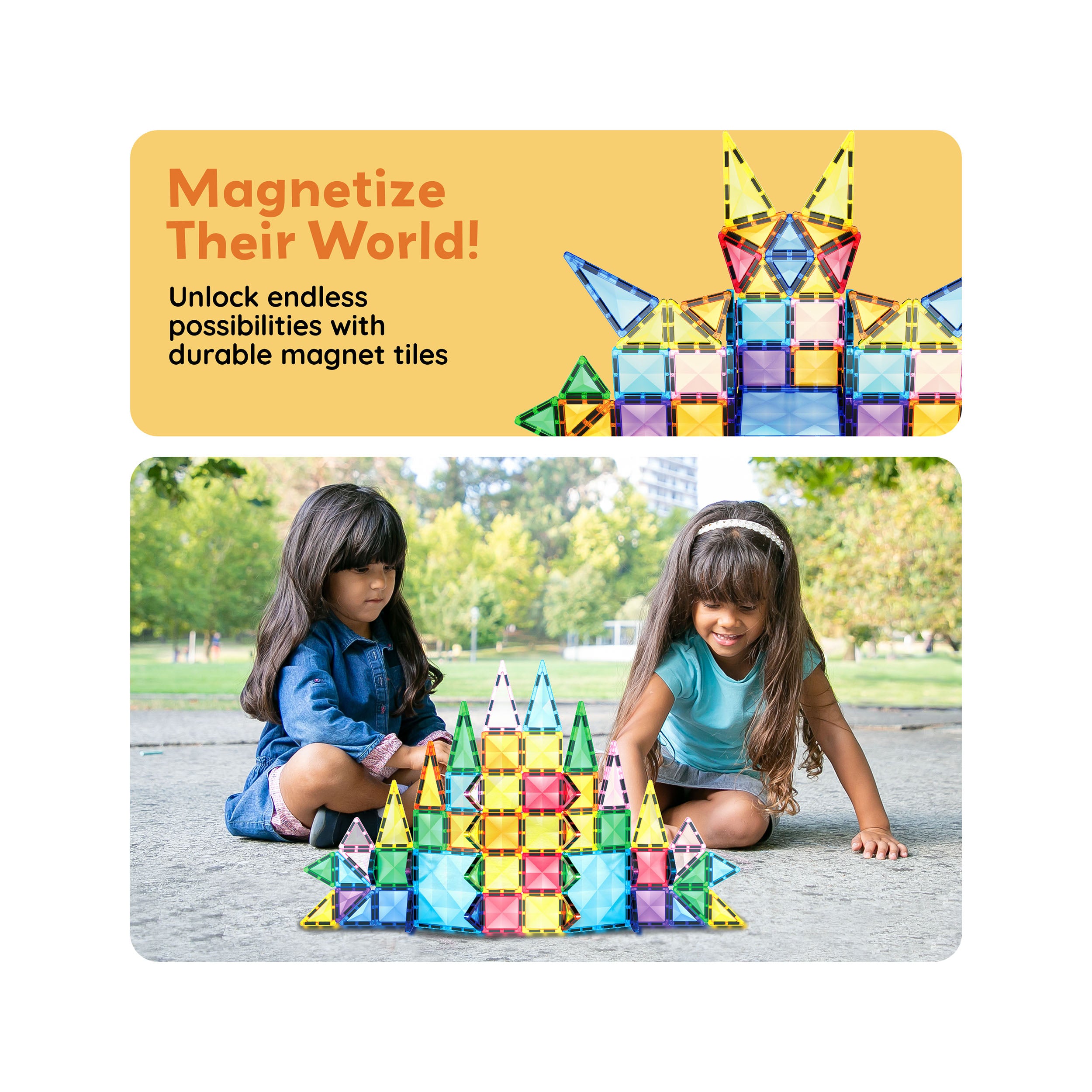PicassoTiles Mini Diamond 61pc Travel Set