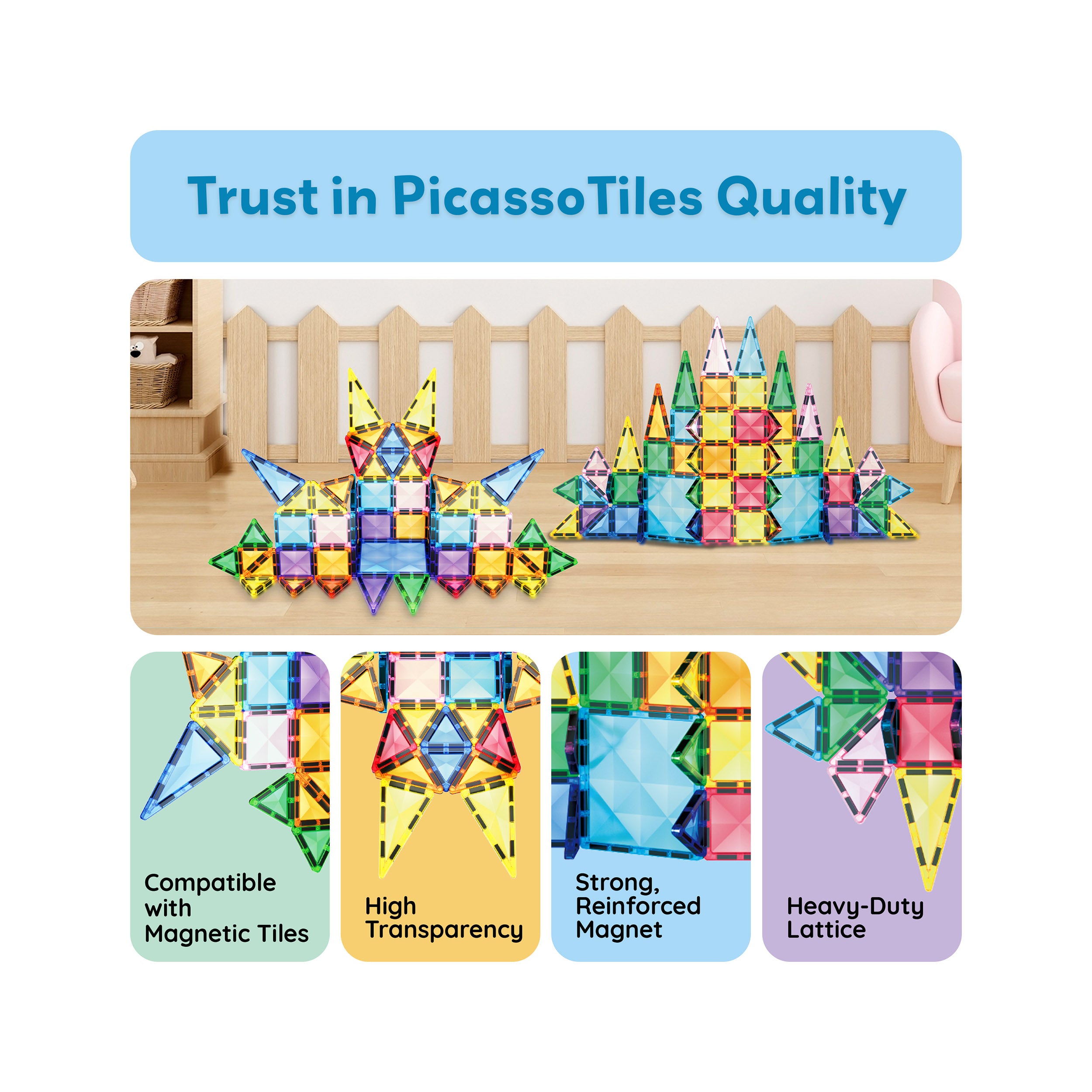 PicassoTiles Mini Diamond 61pc Travel Set · PicassoTiles