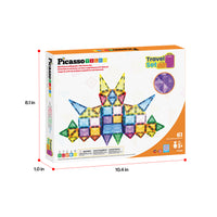 PicassoTiles Mini Diamond 61pc Travel Set