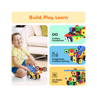 PicassoTiles 201pc Engineering Construction Set with Power Drill