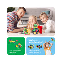 PicassoTiles 201pc Engineering Construction Set with Power Drill