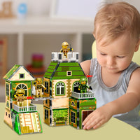 PicassoTiles 2-in-1 Ninja & Troop Combat Force Magnetic Building Set
