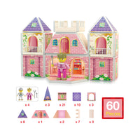 PicassoTiles 60pc Princess Castle