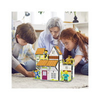 PicassoTiles Magnetic Tiles Family Doll House Set