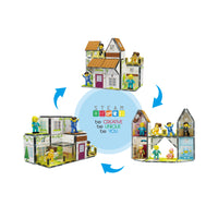 PicassoTiles Family Doll House with Character Action Figures