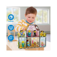 PicassoTiles Family Doll House with Character Action Figures