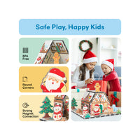 PicassoTiles Magnetic Tile Gingerbread House Holiday Set