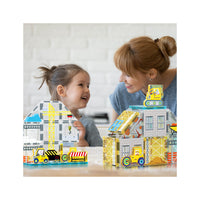 PicassoTiles Construction Adventure Magnet Tile Set with Action Figures