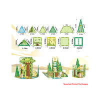 PicassoTiles Safari Magnet Tile Building Blocks with 8 Magnetic Animals