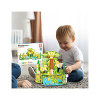 PicassoTiles Safari Magnet Tile Building Blocks with 8 Magnetic Animals
