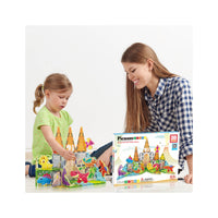 PicassoTiles Dino World Magnetic Tiles Adventure Set - 38 Pieces