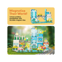 PicassoTiles Metro City Magnetic Marvels Playset