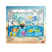 PicassoTiles 52 Piece Aquarium Marine World Magnet Tile Set with Oceanic Characters