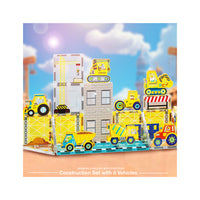 PicassoTiles Construction Crew Magnetic Building Blocks Set