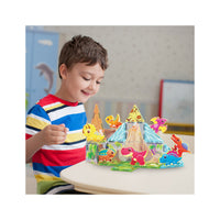 PicassoTiles Magnet Tiles 26pcs Building Blocks Dinosaur World Themed Playset