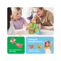 PicassoTiles Magnet Tiles 26pcs Building Blocks Dinosaur World Themed Playset