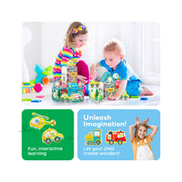 PicassoTiles Metro City Magnetic Tile Playset