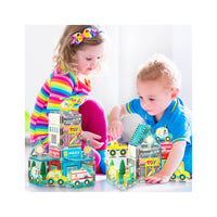 PicassoTiles Metro City Magnetic Tile Playset