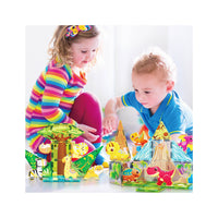 PicassoTiles Dinosaur & Safari Set - 52 Pieces