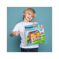 PicassoTiles Toy Store Magnetic Adventure Building Set - 60 Pieces