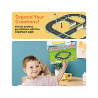 PicassoTiles Magnet Racetrack Building Toy Set with Accessories