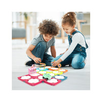PicassoTiles 85pc Rotating Reversible Race Car Track Builder Set with Dino Vehicle