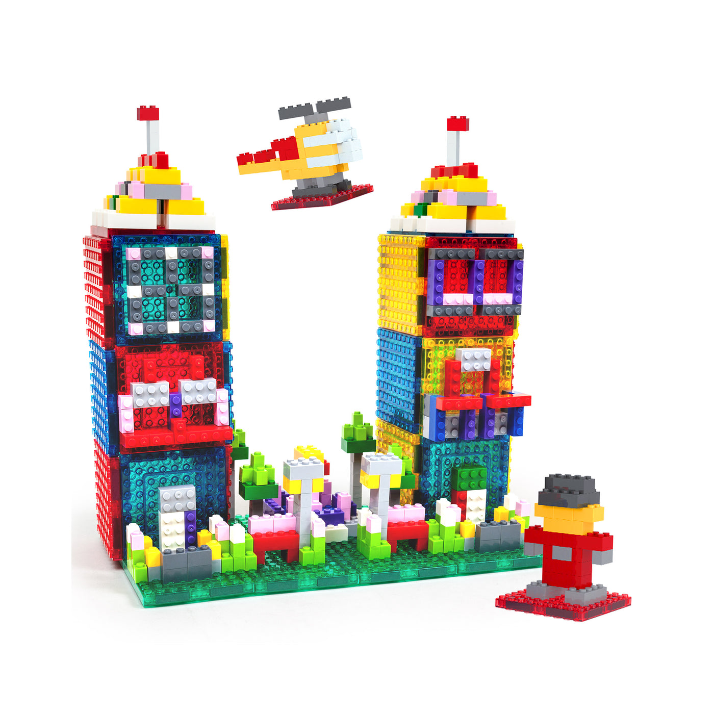PicassoTiles 1016pc Magnetic Brick and Tiles Combo Set