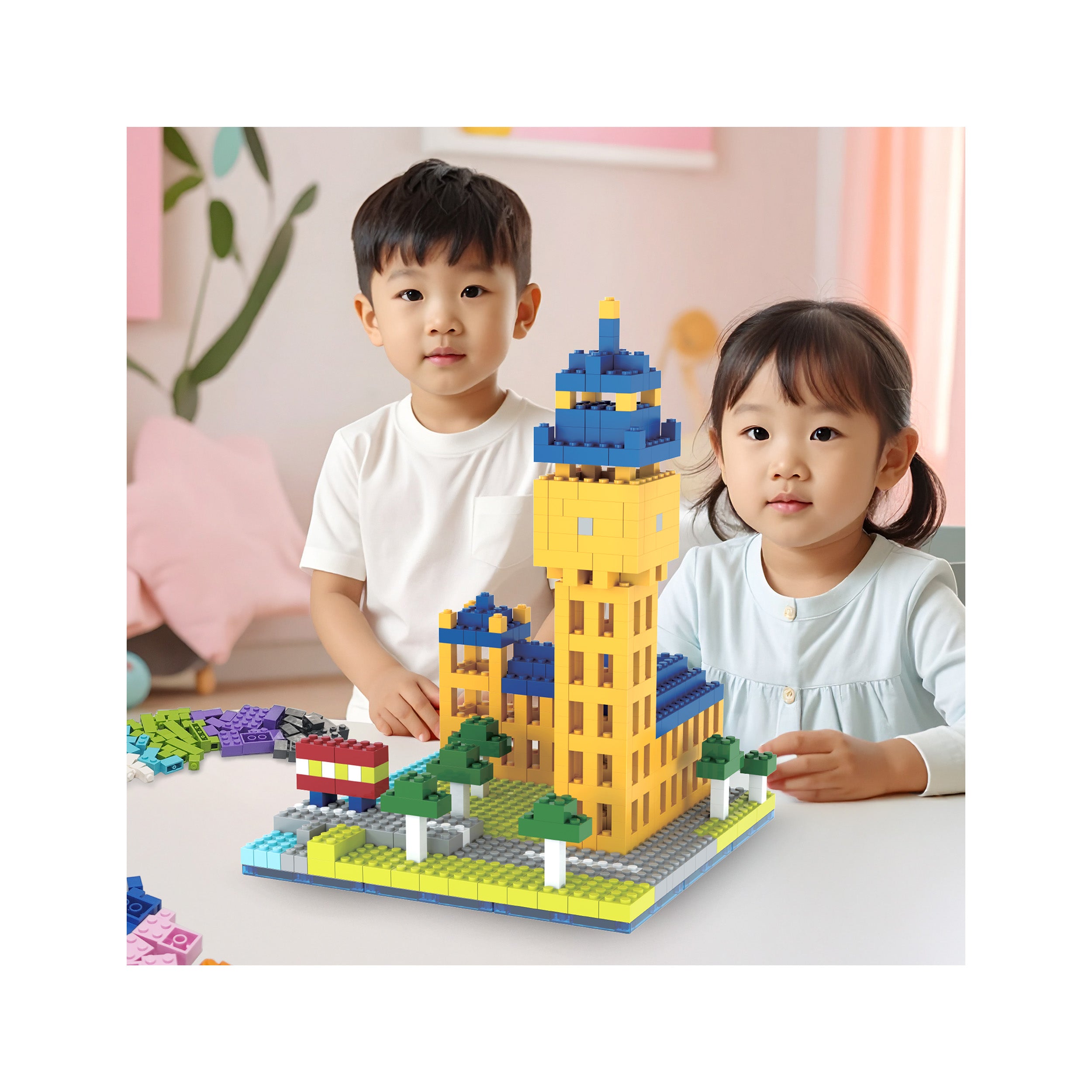 PicassoTiles 1016pc Magnetic Brick and Tiles Combo Set