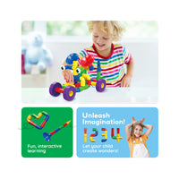 PicassoTiles Tube Building Block w/Musical Kit Pipes Puzzle Toy Set
