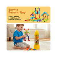 PicassoTiles 50pc Pipe Tube Construction Building Set