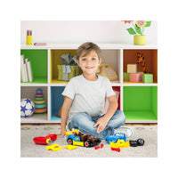 PicassoTiles LED Race Car Take-Apart Kit with Toy Drill