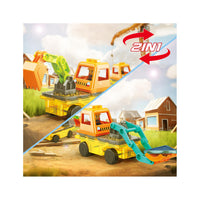 PicassoTiles Magnet Tiles Building Block 2in1 Vehicle Brick Playset