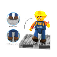 PicassoTiles Magnet Tiles Building Block 2in1 Vehicle Brick Playset