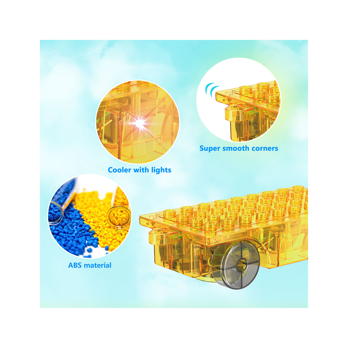 PicassoTiles 360° Motorized Car Base