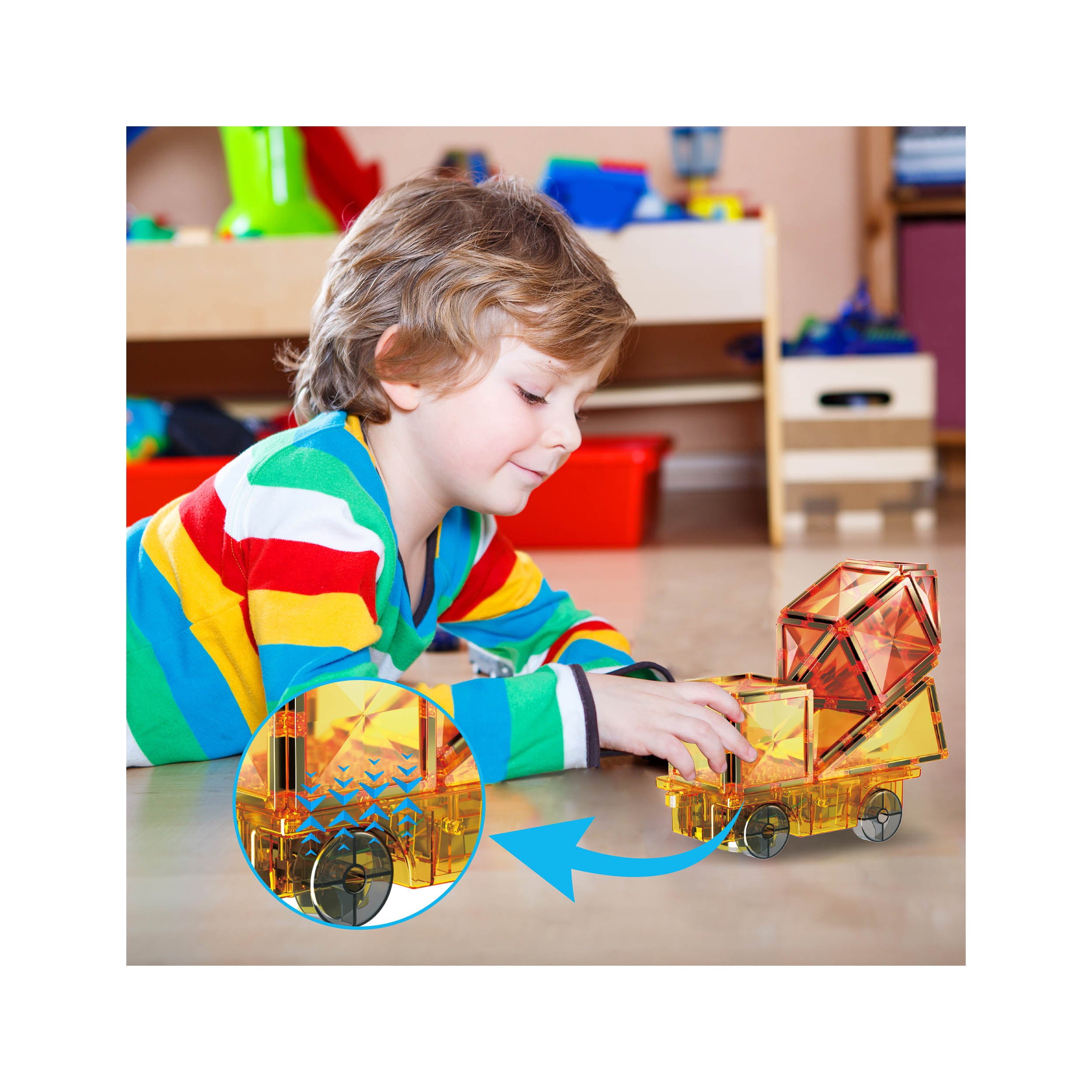 PicassoTiles 360° Motorized Car Base