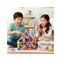 PicassoTiles 100 Piece Magnetic Stick Building Block Construction Set
