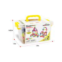 PicassoTiles 50 Piece Magnetic Stick Construction Balls & Rods Set