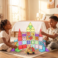 PicassoTiles Ultimate Builder 229pc Magnetic Tiles Bundle Ages 3+