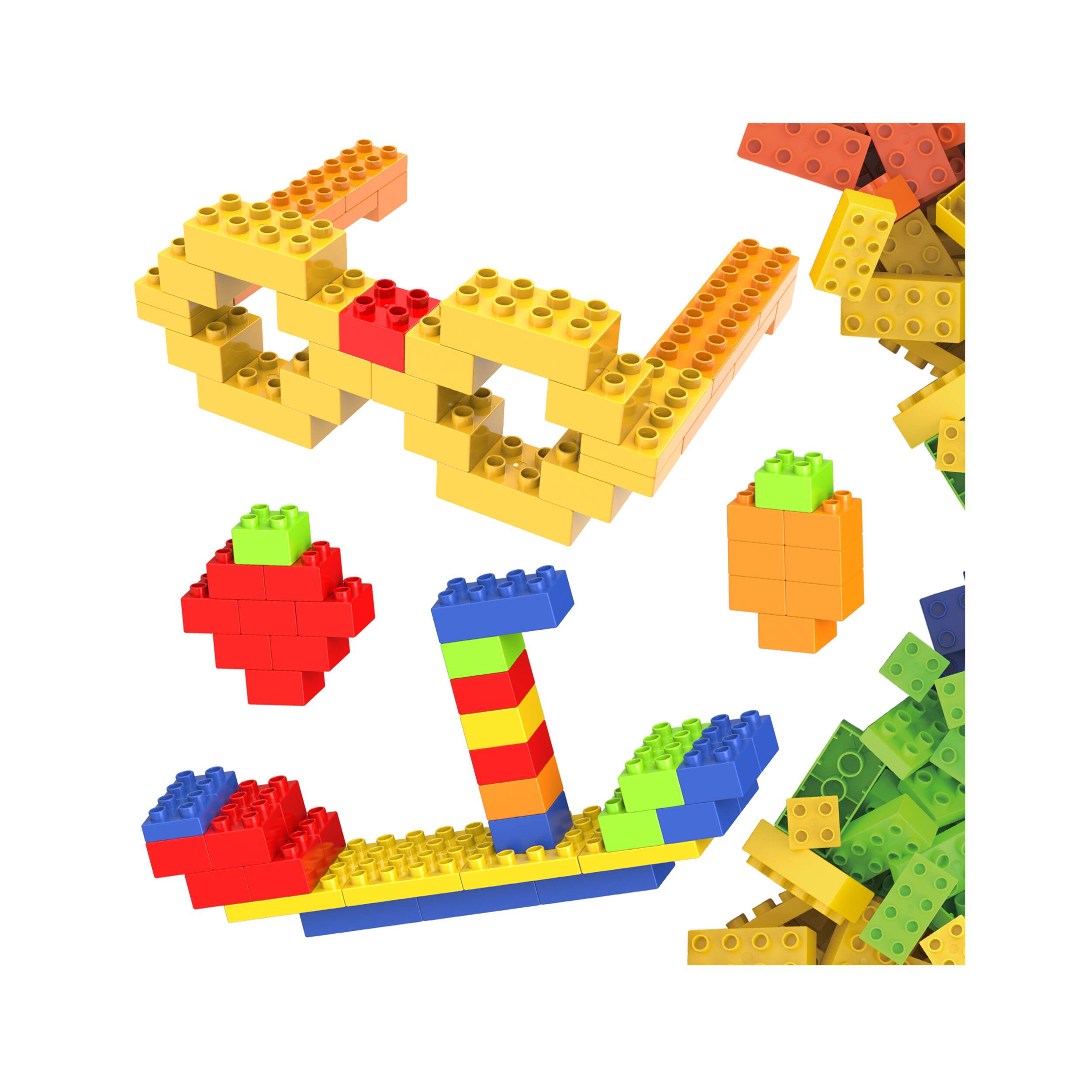 PicassoTiles Large Colorful Building Brick Block Kit