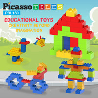 PicassoTiles Large Colorful Building Brick Block Kit