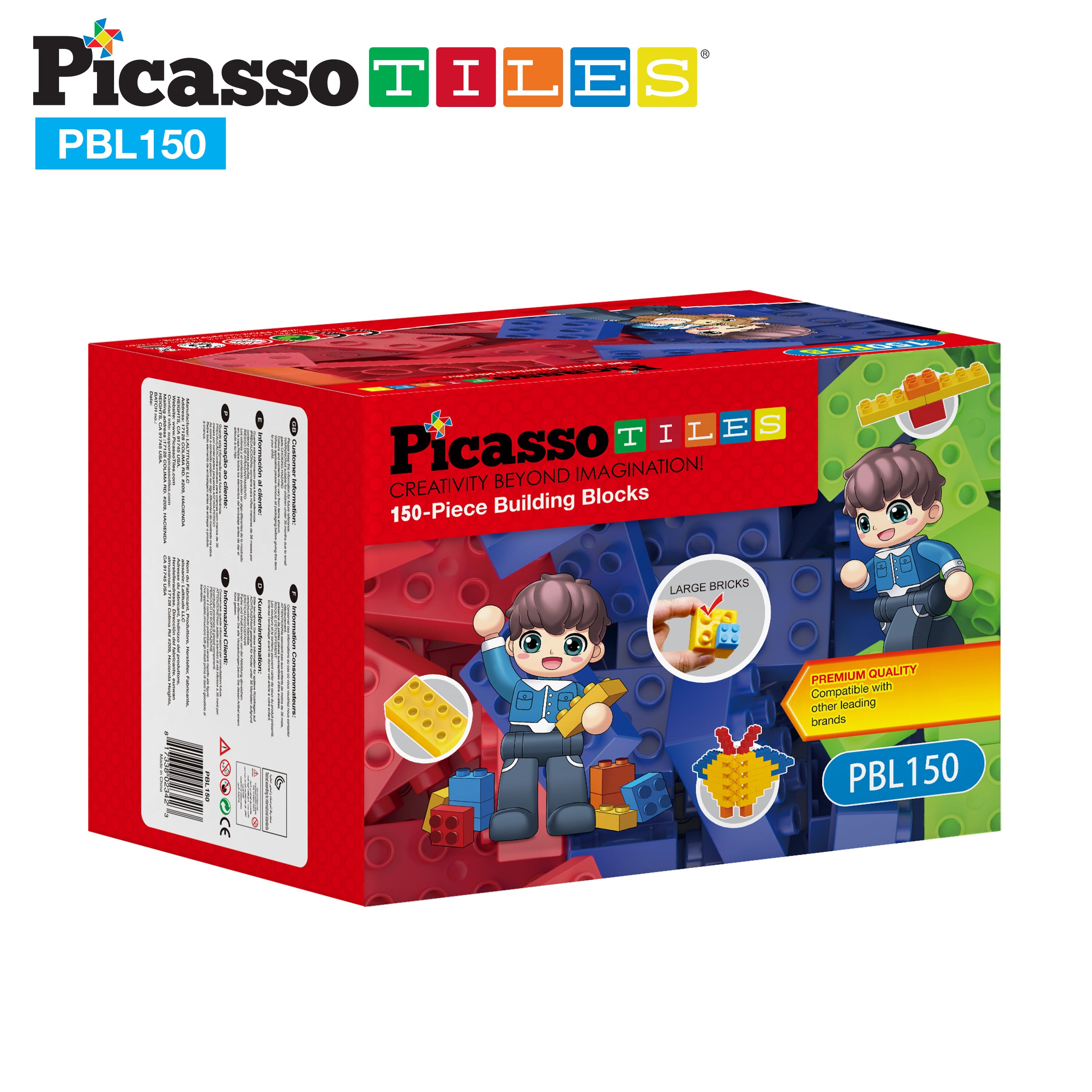PicassoTiles Large Colorful Building Brick Block Kit · PicassoTiles