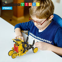PicassoTiles 12-in-1 Solar Powered Space Robot Science Kit